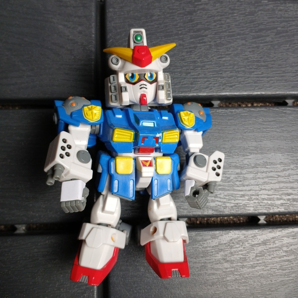 SD Gundam Force 01 Captain Gundam 4" Action Figure 2004 Bandai‎ Robot Toy  ZC